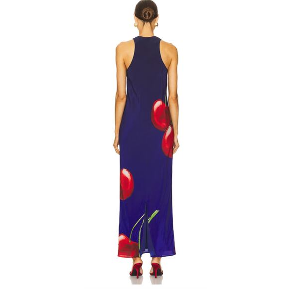 Muma World Luis Maxi Dress in Cherry Night Size S - Picture 3 of 9